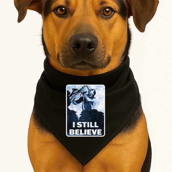 Funny I Still Believe Sax Man Nun Nerd Geek Graphic USA-Made Doggie Bandana