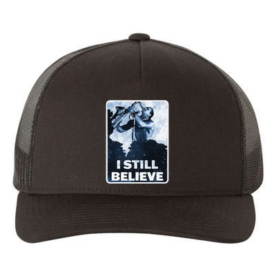 Funny I Still Believe Sax Man Nun Nerd Geek Graphic Yupoong Adult 5-Panel Trucker Hat