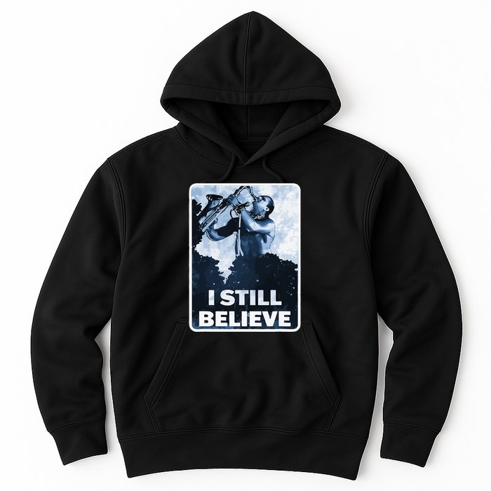 Funny I Still Believe Sax Man Nun Nerd Geek Graphic Hoodie