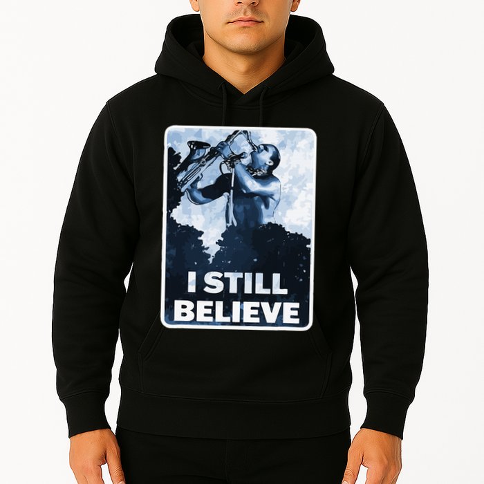 Funny I Still Believe Sax Man Nun Nerd Geek Graphic Hoodie