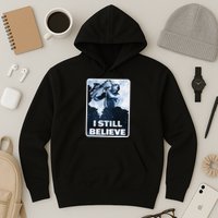 Funny I Still Believe Sax Man Nun Nerd Geek Graphic Hoodie