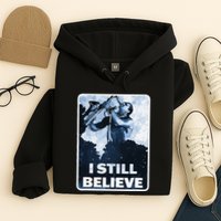Funny I Still Believe Sax Man Nun Nerd Geek Graphic Hoodie