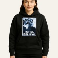 Funny I Still Believe Sax Man Nun Nerd Geek Graphic Hoodie
