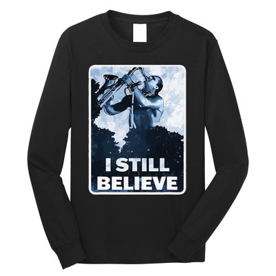 Funny I Still Believe Sax Man Nun Nerd Geek Graphic Long Sleeve Shirt