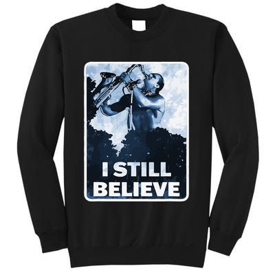 Funny I Still Believe Sax Man Nun Nerd Geek Graphic Sweatshirt