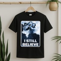 Funny I Still Believe Sax Man Nun Nerd Geek Graphic T-Shirt