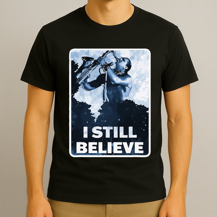 Funny I Still Believe Sax Man Nun Nerd Geek Graphic T-Shirt