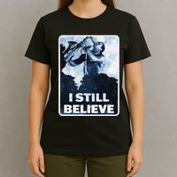 Funny I Still Believe Sax Man Nun Nerd Geek Graphic T-Shirt