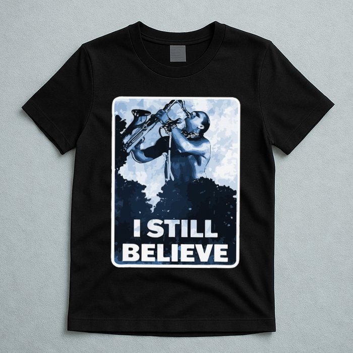Funny I Still Believe Sax Man Nun Nerd Geek Graphic T-Shirt