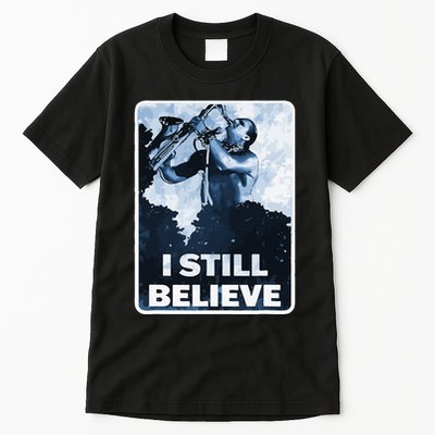 Funny I Still Believe Sax Man Nun Nerd Geek Graphic Tall T-Shirt
