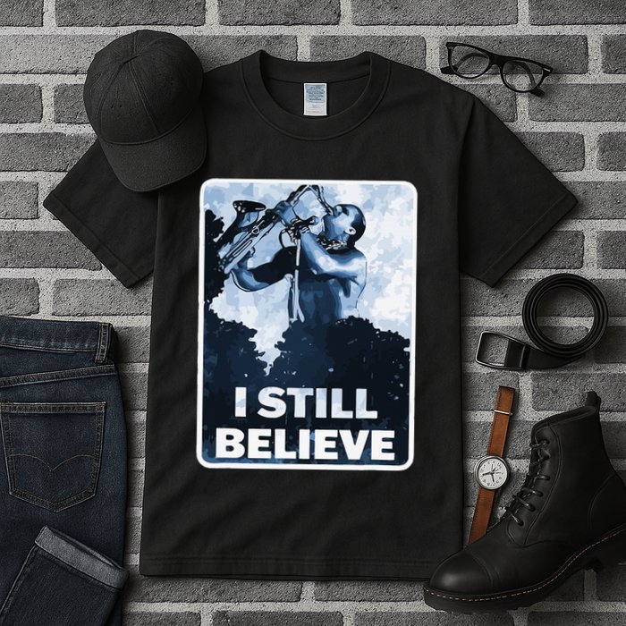 Funny I Still Believe Sax Man Nun Nerd Geek Graphic Tall T-Shirt