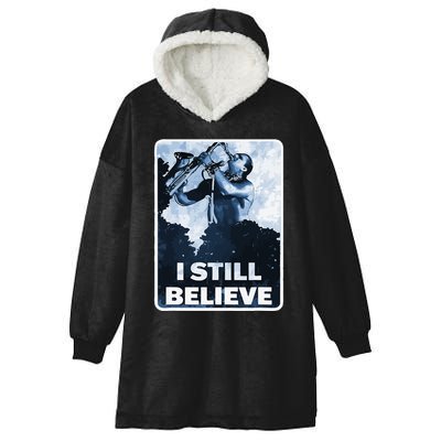 Funny I Still Believe Sax Man Nun Nerd Geek Graphic Hooded Wearable Blanket
