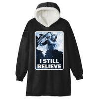 Funny I Still Believe Sax Man Nun Nerd Geek Graphic Hooded Wearable Blanket