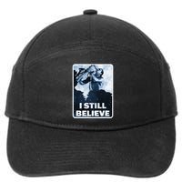Funny I Still Believe Sax Man Nun Nerd Geek Graphic 7-Panel Snapback Hat