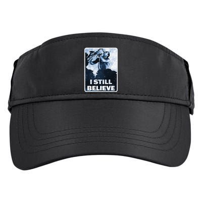 Funny I Still Believe Sax Man Nun Nerd Geek Graphic Adult Drive Performance Visor