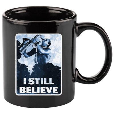 Funny I Still Believe Sax Man Nun Nerd Geek Graphic 11oz C Handle Ceramic Mug