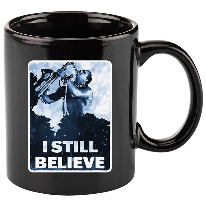 Funny I Still Believe Sax Man Nun Nerd Geek Graphic 11oz C Handle Ceramic Mug