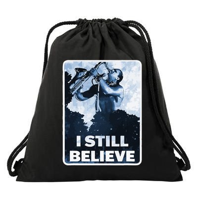 Funny I Still Believe Sax Man Nun Nerd Geek Graphic Drawstring Bag