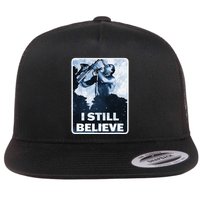 Funny I Still Believe Sax Man Nun Nerd Geek Graphic Flatbill Hat