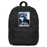 Funny I Still Believe Sax Man Nun Nerd Geek Graphic 16 in Basic Backpack