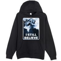 Funny I Still Believe Sax Man Nun Nerd Geek Graphic Premium Pullover Hoodie