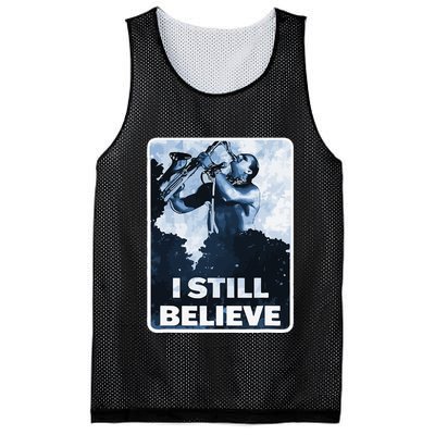 Funny I Still Believe Sax Man Nun Nerd Geek Graphic Mesh Reversible Basketball Jersey Tank
