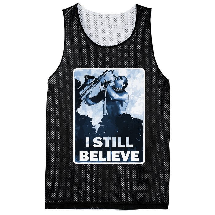 Funny I Still Believe Sax Man Nun Nerd Geek Graphic Mesh Reversible Basketball Jersey Tank