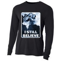 Funny I Still Believe Sax Man Nun Nerd Geek Graphic Cooling Performance Long Sleeve Crew