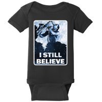 Funny I Still Believe Sax Man Nun Nerd Geek Graphic Baby Bodysuit