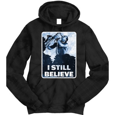 Funny I Still Believe Sax Man Nun Nerd Geek Graphic Tie Dye Hoodie