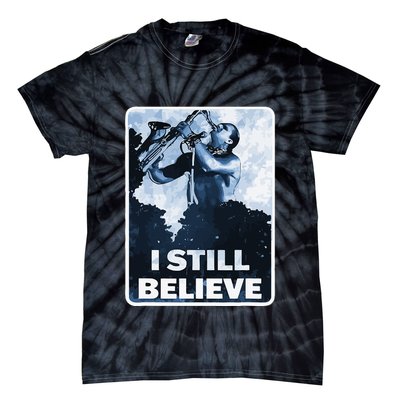 Funny I Still Believe Sax Man Nun Nerd Geek Graphic Tie-Dye T-Shirt