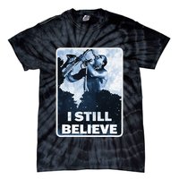 Funny I Still Believe Sax Man Nun Nerd Geek Graphic Tie-Dye T-Shirt