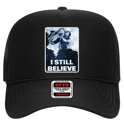 Funny I Still Believe Sax Man Nun Nerd Geek Graphic Trucker Hat