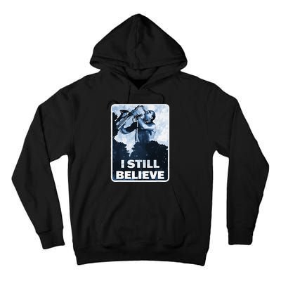Funny I Still Believe Sax Man Nun Nerd Geek Graphic Tall Hoodie