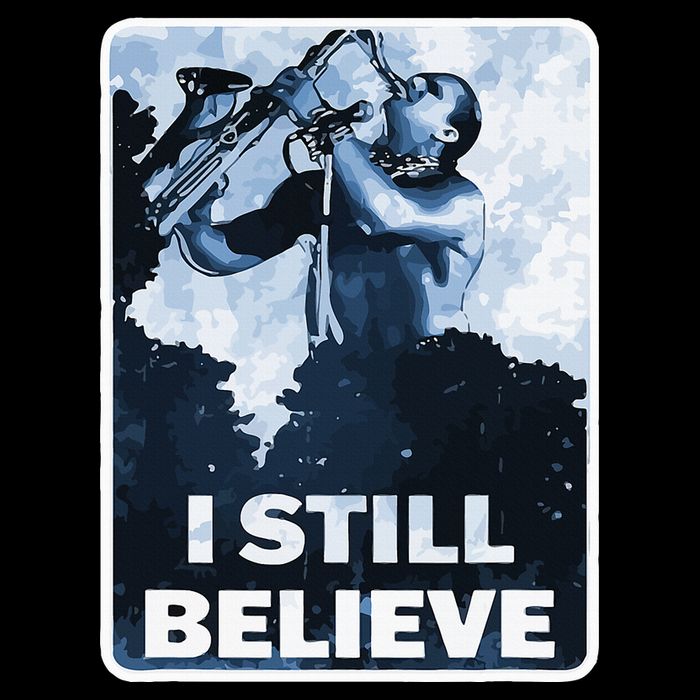 Funny I Still Believe Sax Man Nun Nerd Geek Graphic Tank Top