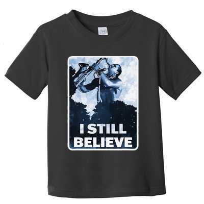 Funny I Still Believe Sax Man Nun Nerd Geek Graphic Toddler T-Shirt