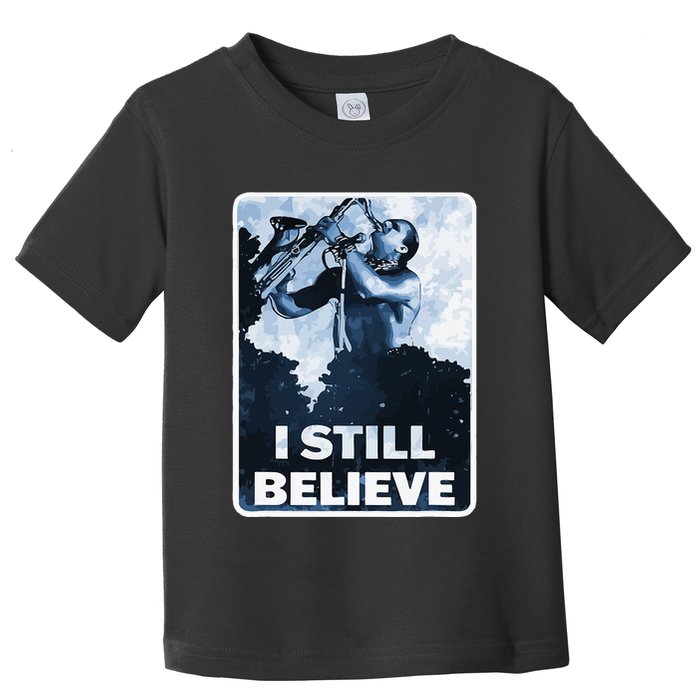 Funny I Still Believe Sax Man Nun Nerd Geek Graphic Toddler T-Shirt