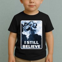 Funny I Still Believe Sax Man Nun Nerd Geek Graphic Toddler T-Shirt