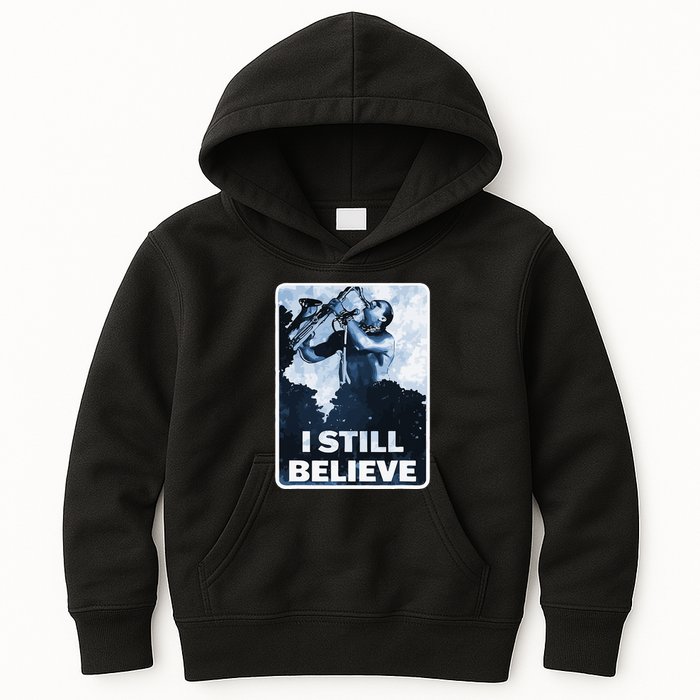 Funny I Still Believe Sax Man Nun Nerd Geek Graphic Kids Hoodie