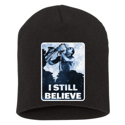 Funny I Still Believe Sax Man Nun Nerd Geek Graphic Short Acrylic Beanie
