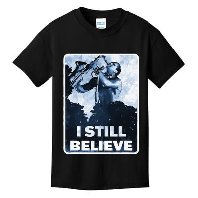 Funny I Still Believe Sax Man Nun Nerd Geek Graphic Kids T-Shirt
