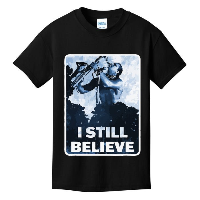 Funny I Still Believe Sax Man Nun Nerd Geek Graphic Kids T-Shirt