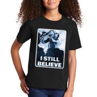 Funny I Still Believe Sax Man Nun Nerd Geek Graphic Kids T-Shirt