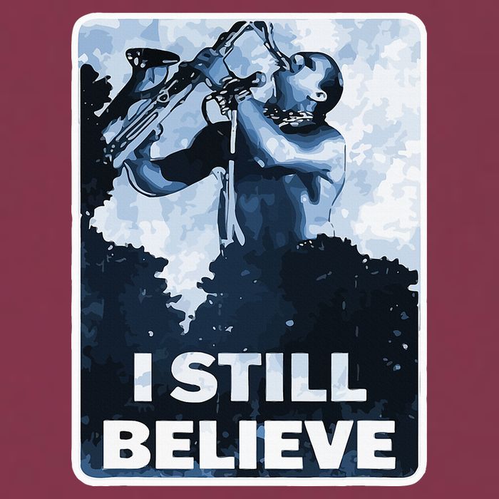 Funny I Still Believe Sax Man Nun Nerd Geek Graphic 16oz Travel Tumbler
