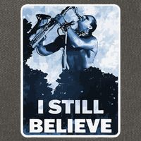 Funny I Still Believe Sax Man Nun Nerd Geek Graphic Cotton Canvas Backpack