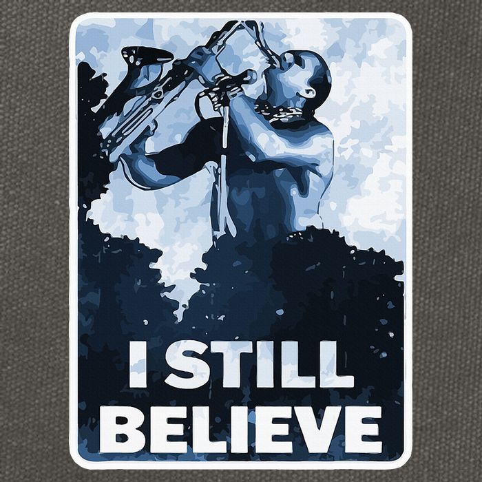 Funny I Still Believe Sax Man Nun Nerd Geek Graphic Cotton Canvas Backpack
