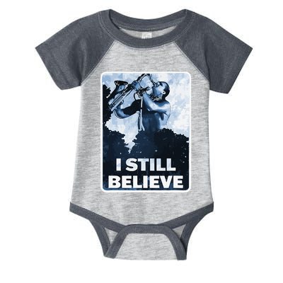 Funny I Still Believe Sax Man Nun Nerd Geek Graphic Infant Baby Jersey Bodysuit