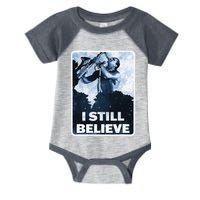 Funny I Still Believe Sax Man Nun Nerd Geek Graphic Infant Baby Jersey Bodysuit