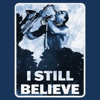 Funny I Still Believe Sax Man Nun Nerd Geek Graphic Infant Baby Jersey Bodysuit