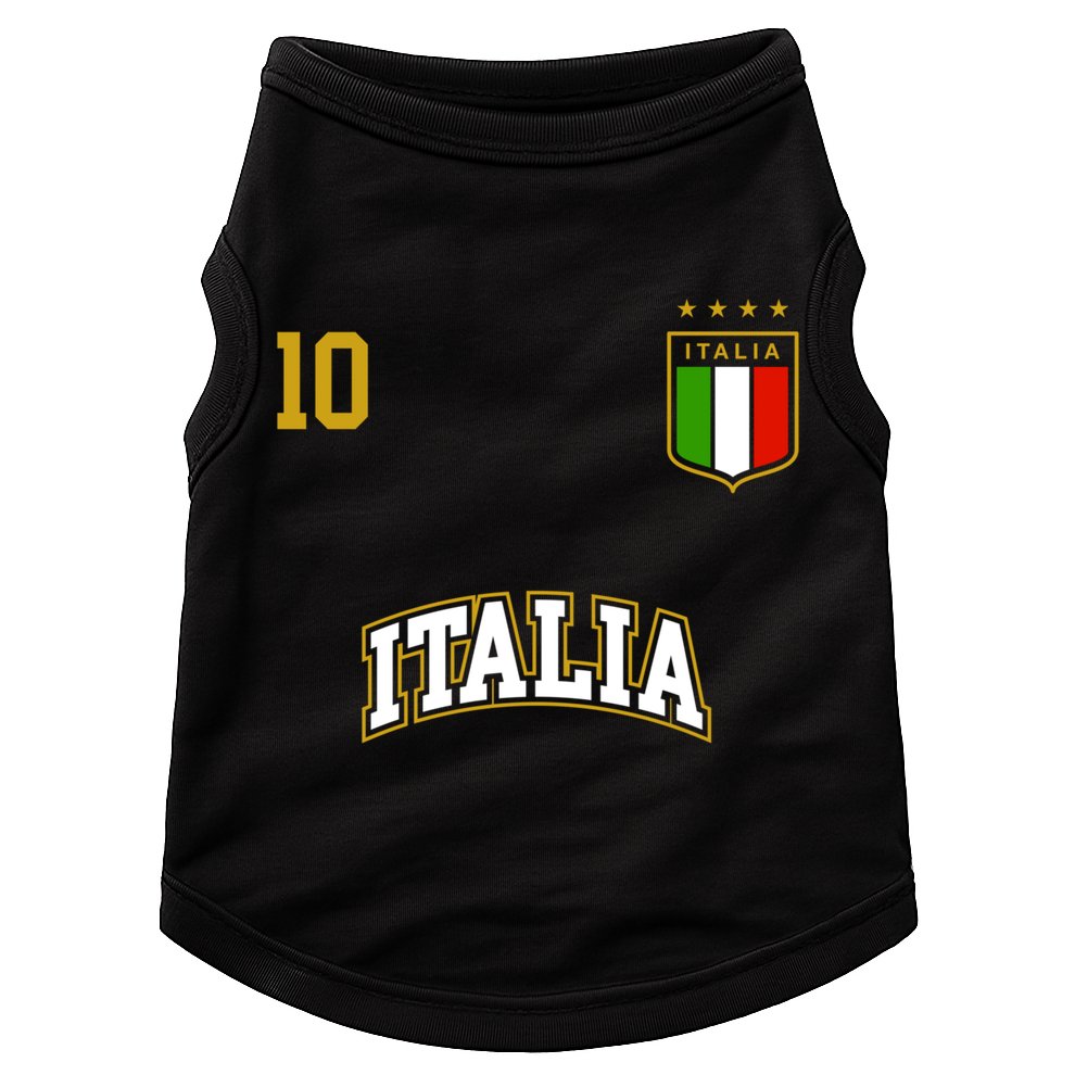 Funny Italy Soccer Team Gift Number 10 Sports Italian Flag Gift Doggie Tank
